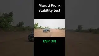 Maruti fronx Moose test first time- ESP on vs off