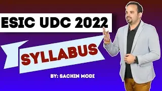 ESIC UDC Syllabus 2022 | Complete Syllabus of Math | Reasoning | English and GA