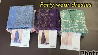 My party wear dresses material | Unstitched party wear dresses #fancydress #partyweargoals