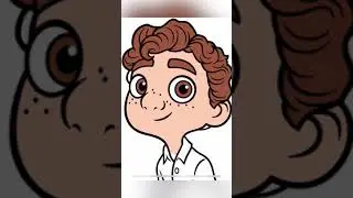 Superstar Learning | SHORT Coloring Luca on the Disney Coloring World App!
