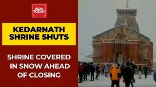 Kedarnath Shrine Covered In Blanket Of Snow On Closing Day