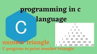 pyramid pattern printing program in c programming language|tutorials for beginners|floyd triangle c