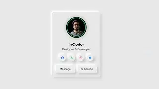 Simple Profile Card using HTML and CSS || Profile Card HTML CSS