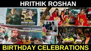 Hrithik Roshan Birthday Celebrations by Fans | Tupaki
