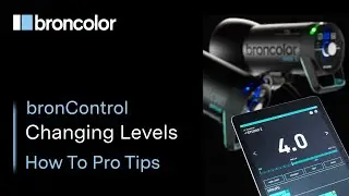 Changing Power Levels with the bronControl App | broncolor How To - Pro Tips