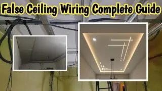False Ceiling Me LED, Spot Light Wiring Kaise Kare
