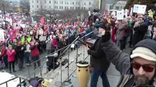 Montpelier #WomensMarch - Dwight and Nicole 