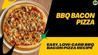 High-Protein Chicken Crust BBQ Bacon Pizza | Easy, Low-Carb & Delicious Keto Recipe