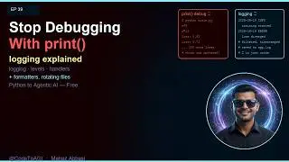 Python Logging Explained — Levels, Handlers & File Rotation | Ep 39 | CodeToAGI