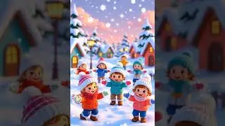 Snowflake Dance Song ❄️ | Winter Rhymes for Kids | Fun Kids Dance Video #shorts #nurseryrhymes #kids