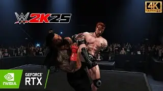 WWE 2K25 - Roman Reigns vs Sheamus WWE Underground Match | Fantasy Fight (4k60fps)