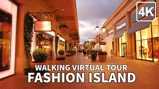 [4K] FASHION ISLAND - Walking Tour Newport Beach Fashion Island, Orange County - USA 4K UHD