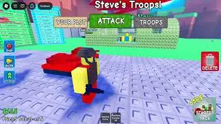 I unlocked the ww2 map in BUILD A ARMY in Roblox
