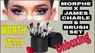 Morphe X James Charles Brush Set Full Unboxing And Review / My thoughts.. Are they worth it??