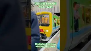 Class 323 Farewell Departure!✨#shorts #birmingham #trainspotting #trains