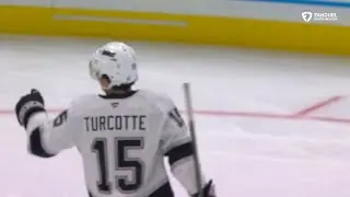 Alex Turcotte a shot from the slot off a nice feed from Samuel Helenius.
