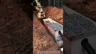 Super Way to Install Septic Drain Field System With New Innovation Trench Machine