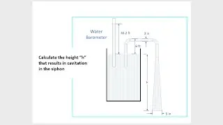 Bernoulli's Example Problem:  Siphon with varying diameter.