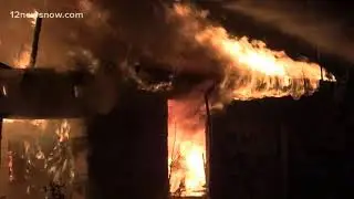Abandoned house catches fire overnight in Orange