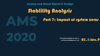 Stability Analysis: Impact of system zeros
