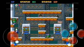 Snow Bros classic game play toturial walk through level 3 and 4 #youtubeshorts #classicgames #best