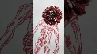 Demogorgon with flower head #strangerthings #shorts