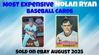 Нолан Райан: самые дорогие бейсбольные карточки на eBay &mdash; август 2025 г.