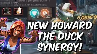 Does the NEW Tigra Synergy Give Howard The Duck GOD TIER Damage?! - Marvel Contest of Champions