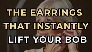 Best Earrings for Bob Haircuts After 60 &ndash; Flattering & Stylish