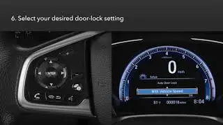 2020 Civic &ndash; How to Customize Auto-Door Locking (LCD Audio Models)