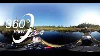 FAR NORTH ALGONQUIN CANOE TRIP - 360&deg; VR VIDEO - DAY 1 & 2 - PADDLING / ERABLES LAKE CAMPSITE! (4K)