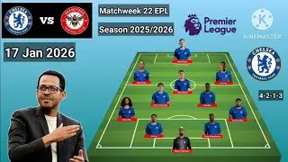 Today Match !! Chelsea vs Brentford ~ Chelsea 4-2-3-1 With Caicedo Matchweek 22 EPL 2025/2026