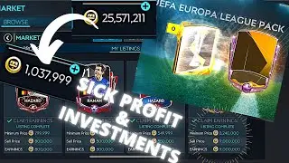 SICK PROFITS🤑 | FIFA MOBILE 20! | INVESTMENTS | SNIPING | HAZARD LINE-UP CHALLENGE