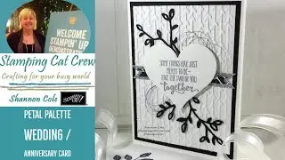 Предварительный просмотр Stampin' Up 2018 Occasions Petal Palette для свадебных/юбилейных открыток