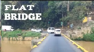 Driving on Jamaica Dangerous Bridge, Driving From Bog Walk To Spanish Town