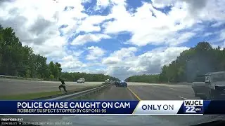 Georgia State Patrol chase caught on dash cam