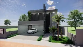Sobrado com 5 quartos - 309m2 - Projeto Lins