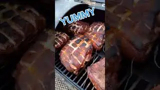 #beardedmakermanllc #smoker #stickburner #brisket #porkbutt #fok