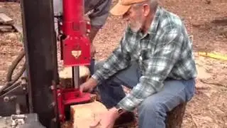 Charles M Walker  splitting wood