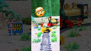 bulldozer vs train 😲, Diecast model cars and trucks #train