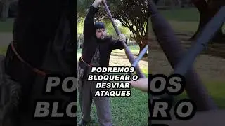 GUARDIA DEFENSIVA CON LANZA EN SOFTCOMBAT Y LARP #shorts