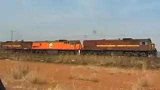 Four Spoornet/SAR 34.4 locos near Magaliesburg