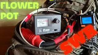 Testing SWR 🌸FLOWER POT 🌼ANTENNA 2m BAND, 144-146 MHz