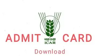 ICAR Admit card Available . Go and Download it. Link in Description
