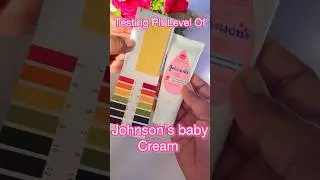 Testing Ph Level Of Johnson&rsquo;s baby cream #shorts #ytshorts #youtubeshortsvideo #phlevel