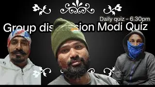 Modi quiz live class Daily live class 7pm
