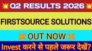 Firstsource Solutions Q2 Results 🔴 Firstsource Solutions ltd Latest News 🔴 FSL Results Today