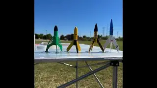 Mini Model Rocket Launch Day