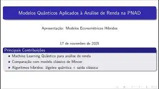 [Mini-course: Quantum Machine Learning] Income Analysis in the PNAD (National Household Sample Su...