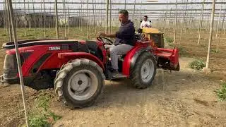 Rotovator preparando el suelo para la siembra Sandía I Tractores Horticampo.